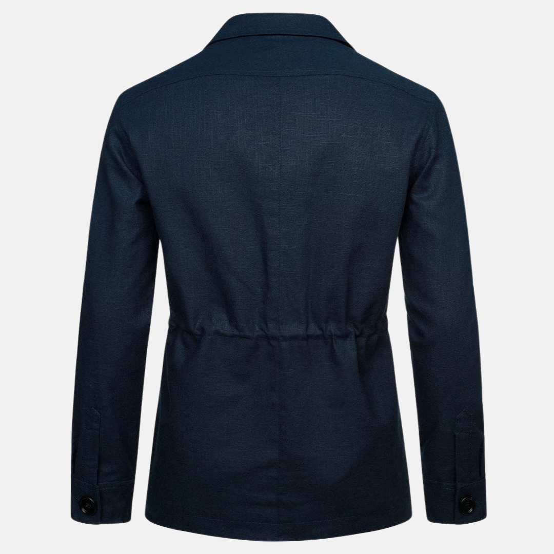 Veste homme en lin multipoches – légère et casual