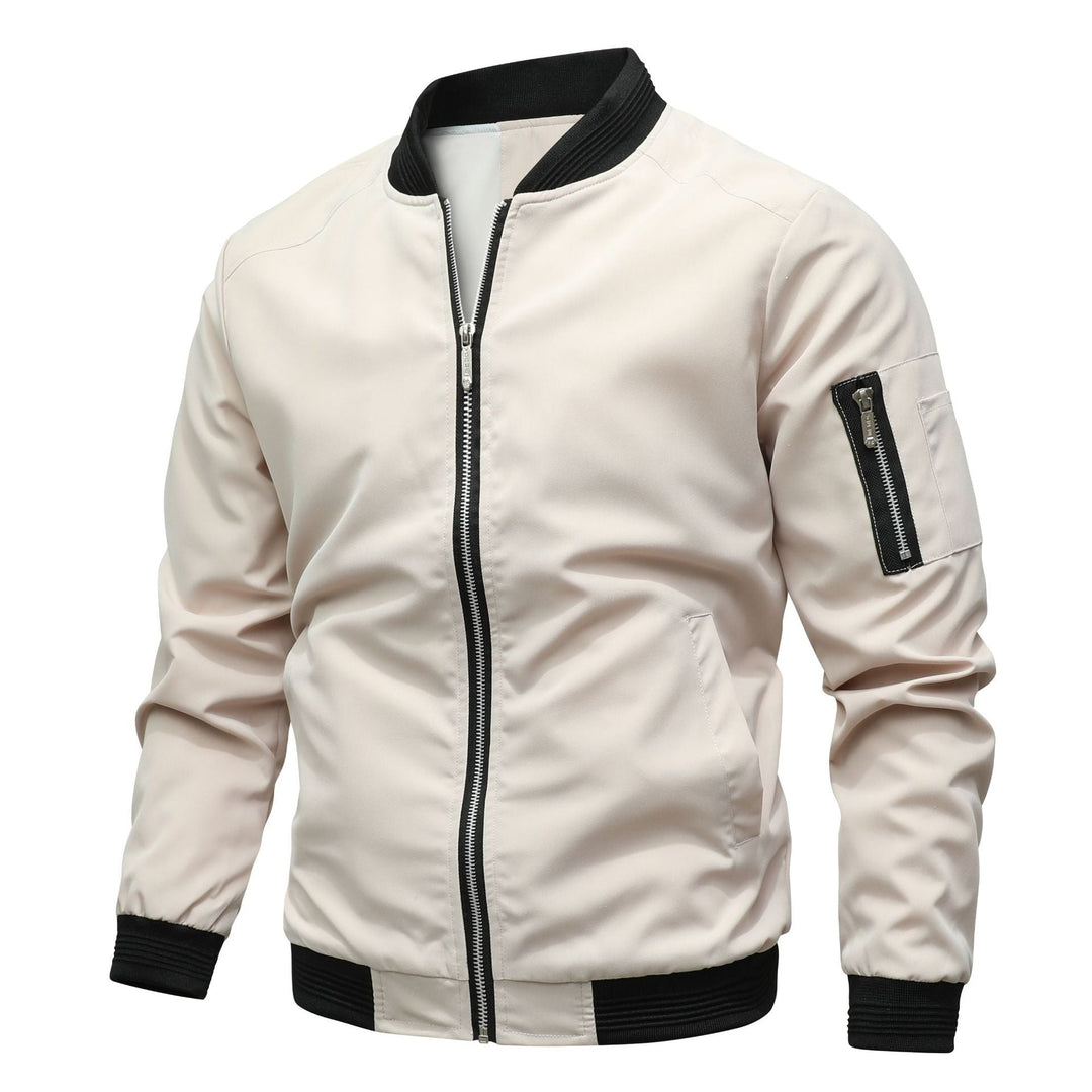 Veste bomber homme légère – coupe-vent multipoches zippée