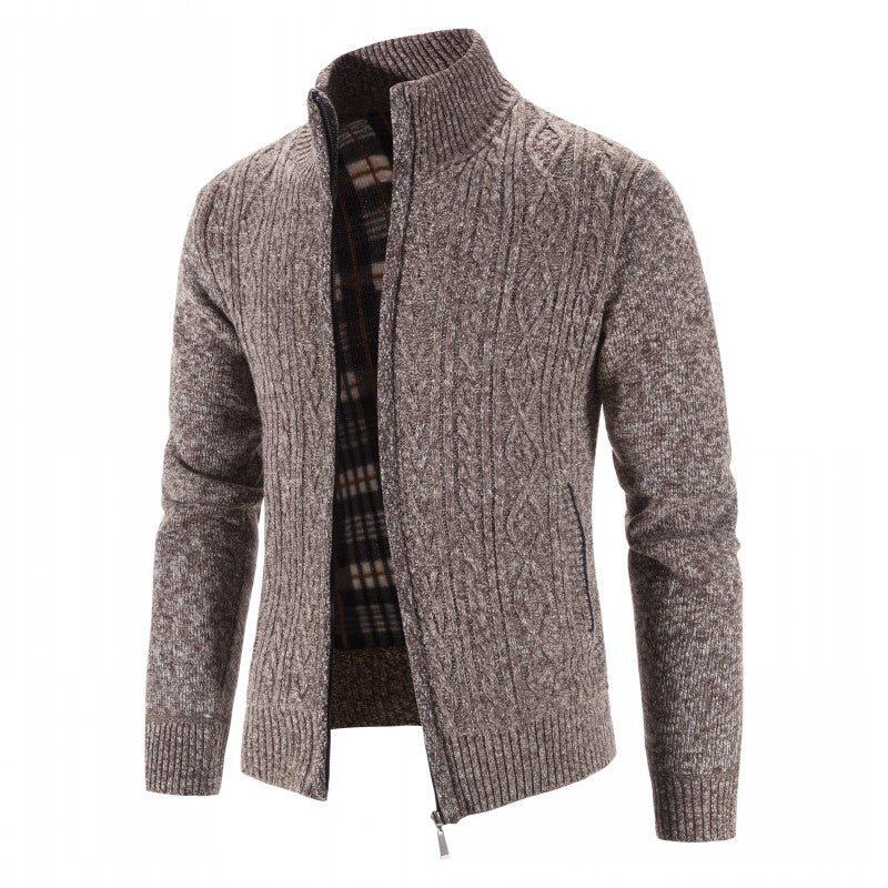 Cardigan homme maille épaisse – devant ouvert tendance
