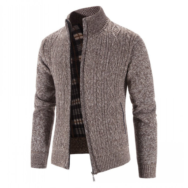 Cardigan homme maille épaisse – devant ouvert tendance