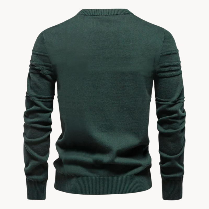 Pull homme en coton col rond – chaud et intemporel