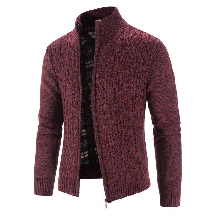Cardigan homme maille épaisse – devant ouvert tendance