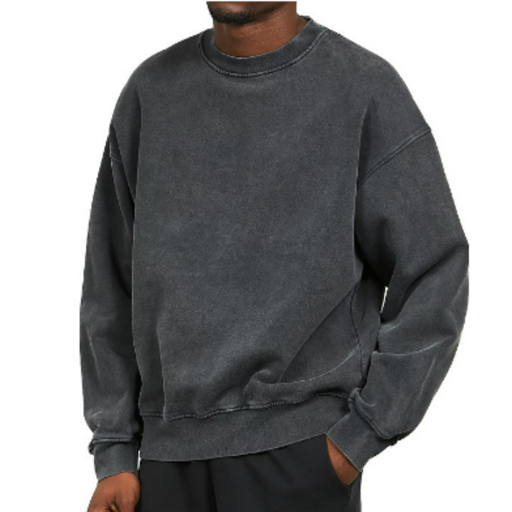Pull homme oversized col rond – chaud et casual
