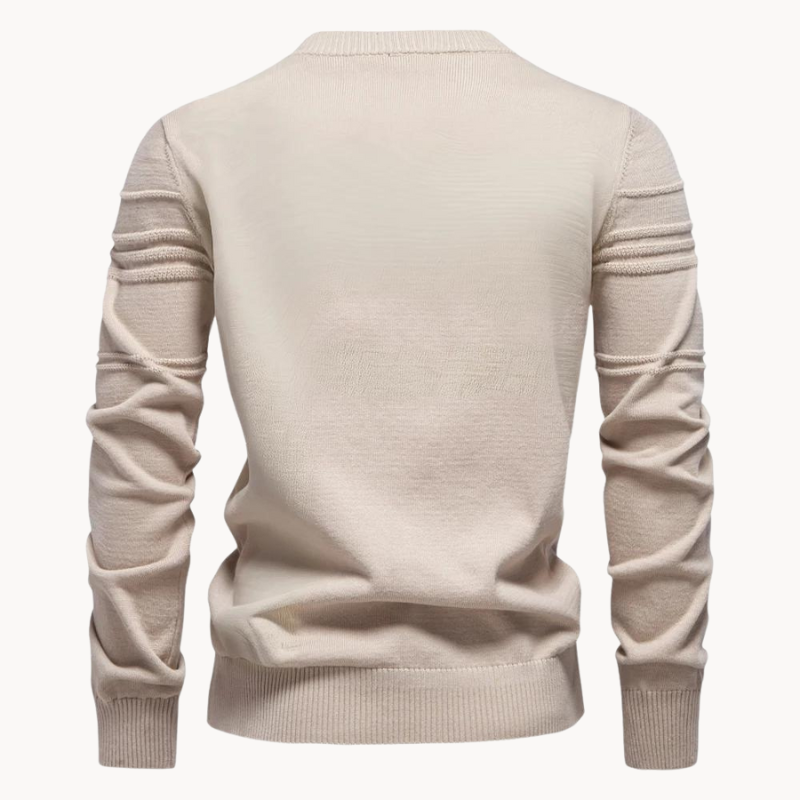 Pull homme en coton col rond – chaud et intemporel
