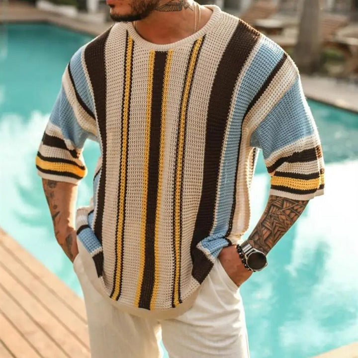 Pull homme rayé – élégance décontractée au quotidien