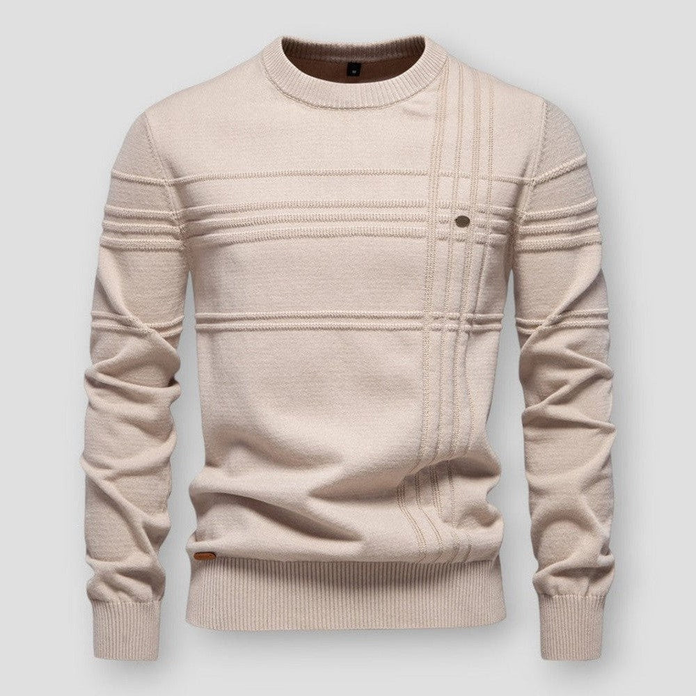 Pull Hugo homme col rond – matière douce, coupe moderne