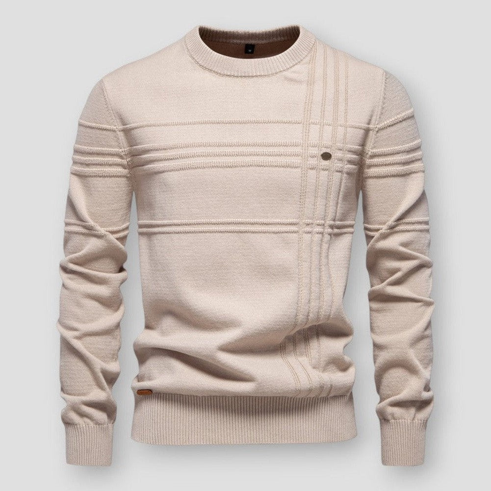 Pull Hugo homme col rond – matière douce, coupe moderne