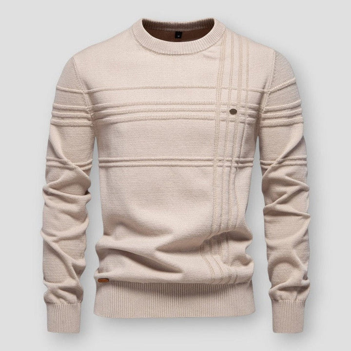 Pull Hugo homme col rond – matière douce, coupe moderne