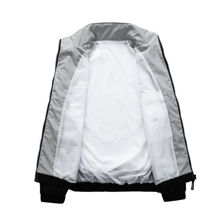 Veste mi-saison homme rétro zippée – style sportif