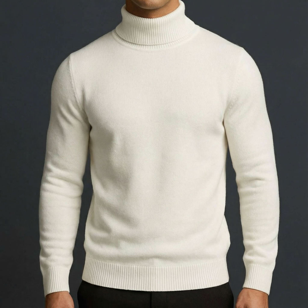 Pull homme Northpeak col roulé en mérinos – chaleur sans volume