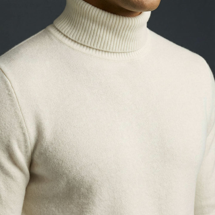 Pull homme Northpeak col roulé en mérinos – chaleur sans volume