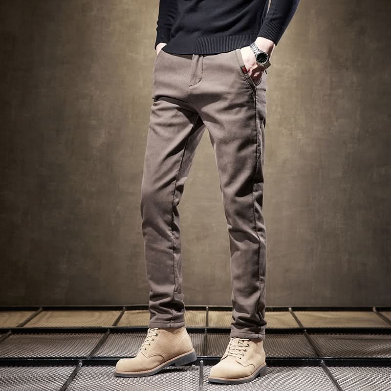 Pantalon slim homme en coton stretch – tombé net et soigné
