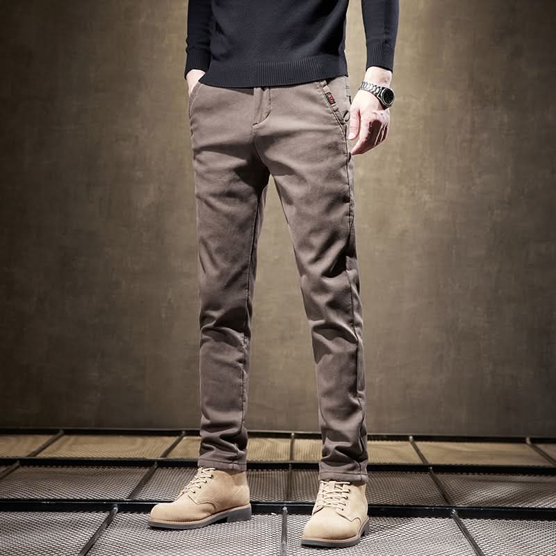 Pantalon slim homme en coton stretch – tombé net et soigné