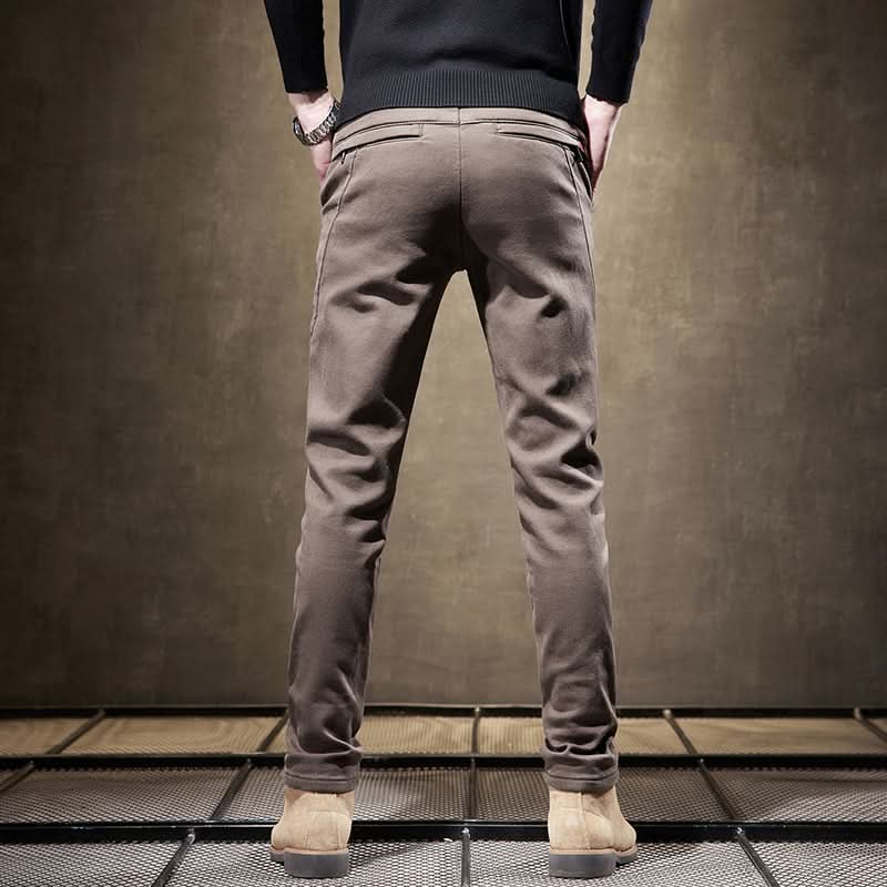 Pantalon slim homme en coton stretch – tombé net et soigné