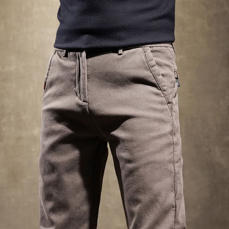 Pantalon slim homme en coton stretch – tombé net et soigné