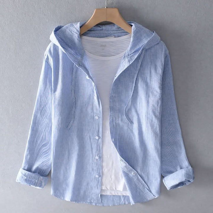 Hoodie homme Nova en lin – légèreté et raffinement naturel