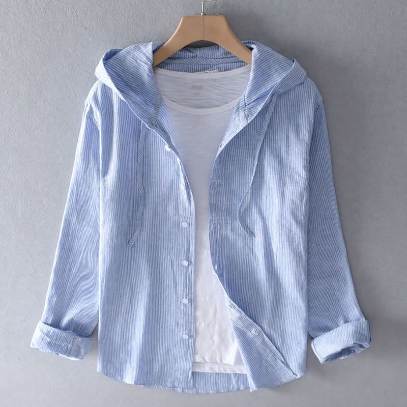 Hoodie homme Nova en lin – légèreté et raffinement naturel