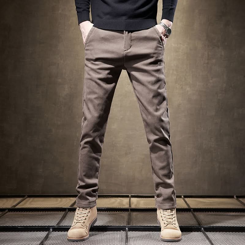 Pantalon slim homme en coton stretch – tombé net et soigné