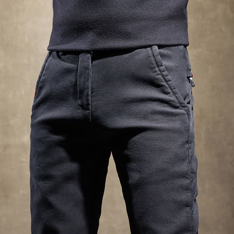 Pantalon slim homme en coton stretch – tombé net et soigné