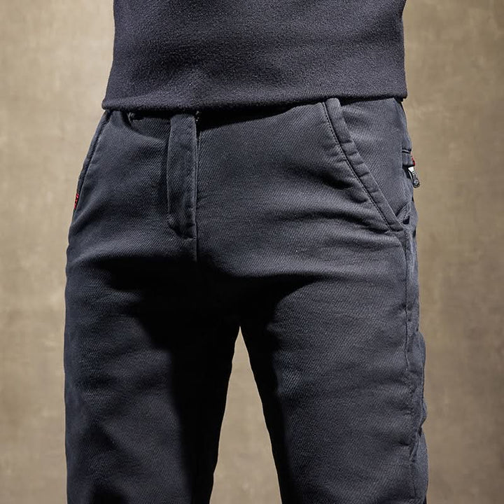 Pantalon slim homme en coton stretch – tombé net et soigné
