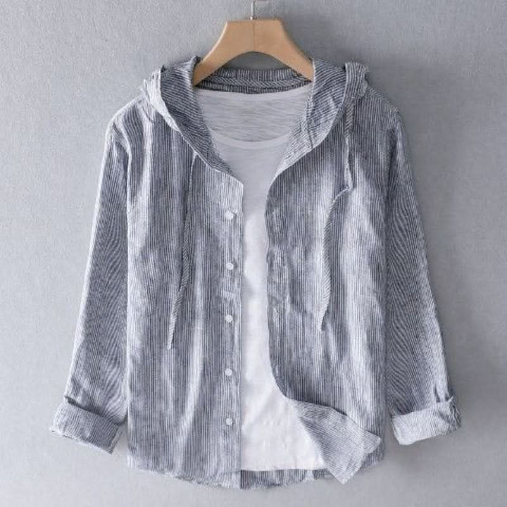 Hoodie homme Nova en lin – légèreté et raffinement naturel