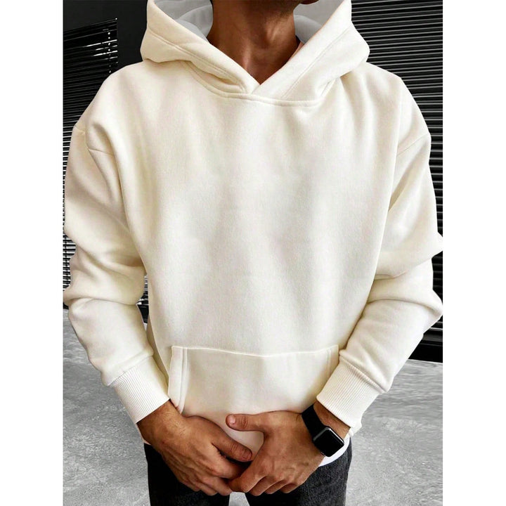 Hoodie Tim homme uni – coupe ample et coton confortable