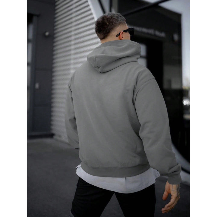 Hoodie Tim homme uni – coupe ample et coton confortable