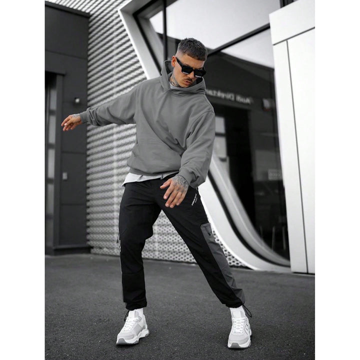 Hoodie Tim homme uni – coupe ample et coton confortable