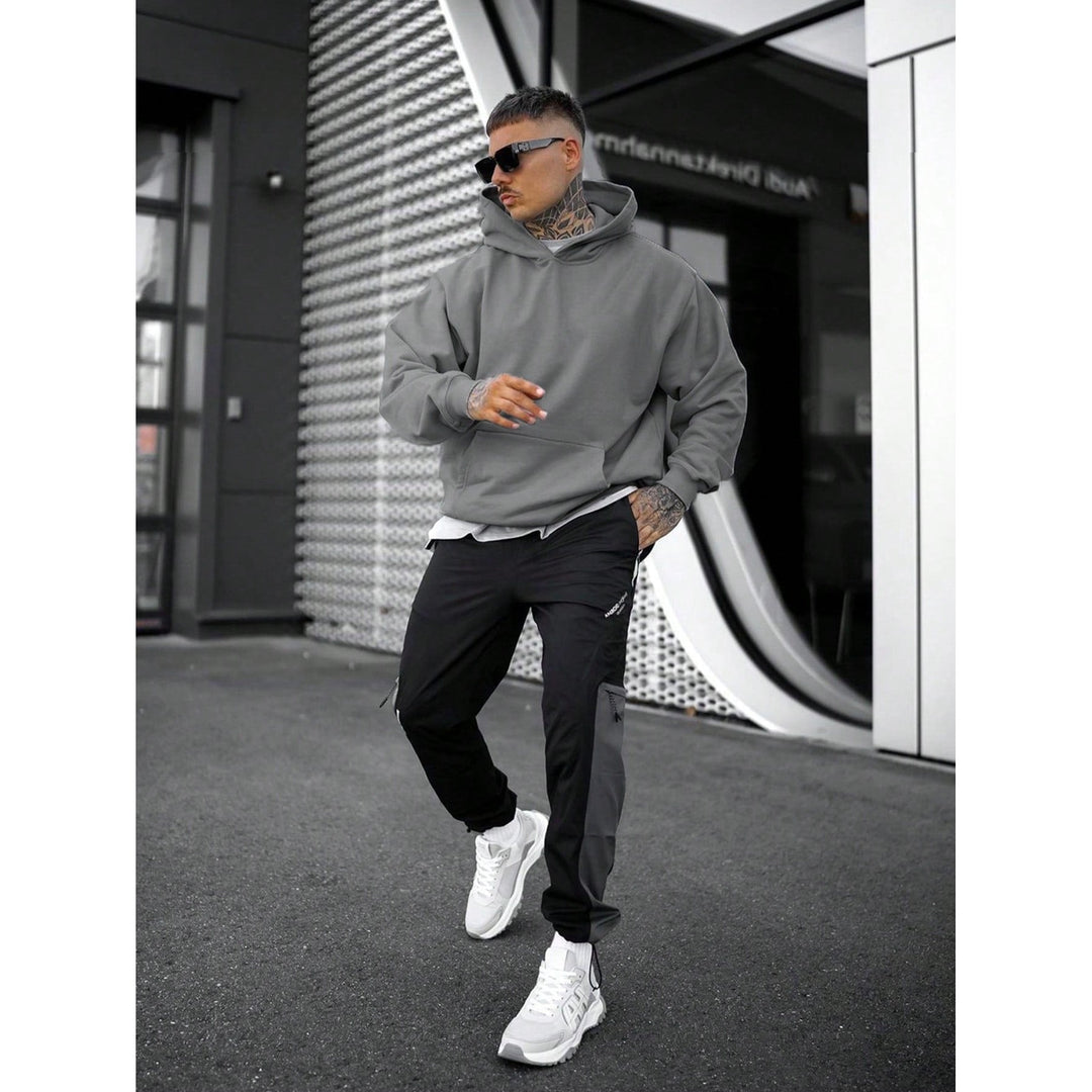 Hoodie Tim homme uni – coupe ample et coton confortable