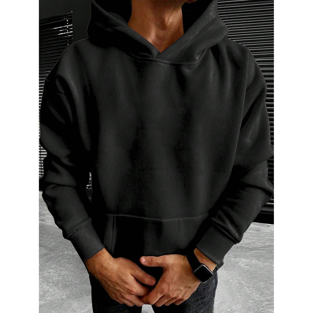 Hoodie Tim homme uni – coupe ample et coton confortable