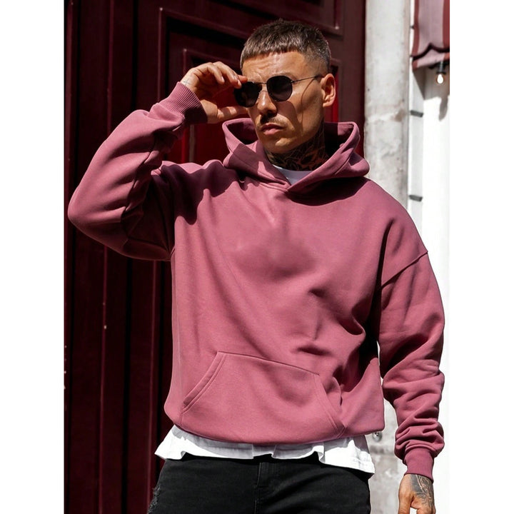 Hoodie Tim homme uni – coupe ample et coton confortable