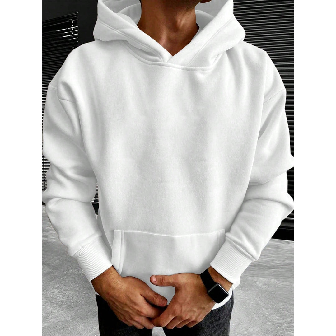 Hoodie Tim homme uni – coupe ample et coton confortable