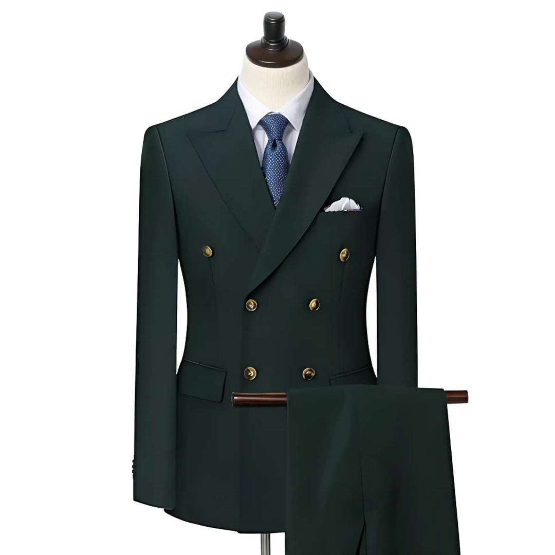 Costume croisé homme à revers pointus – mariage printemps-été