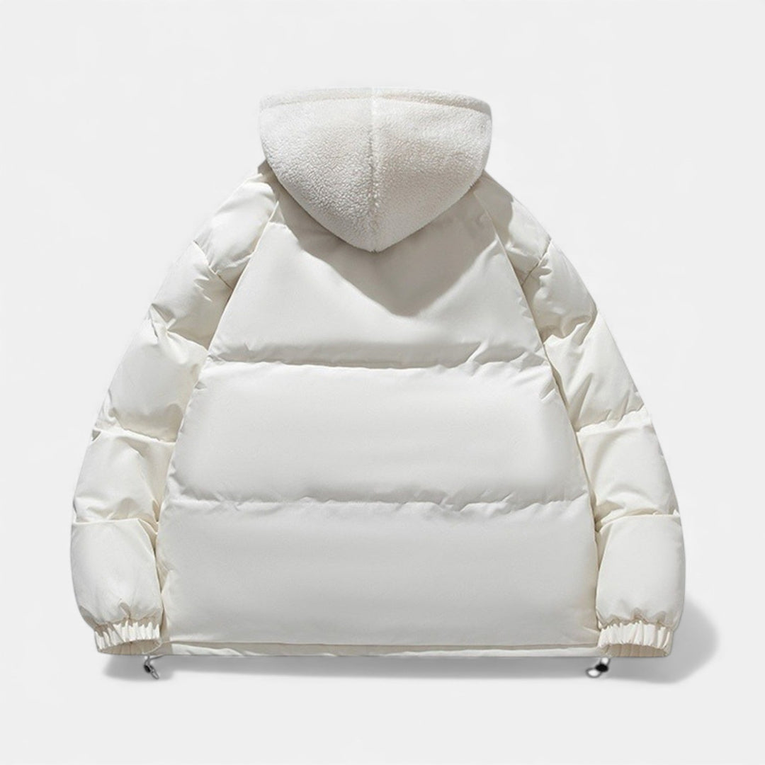 Manteau homme en coton doublé polaire – chaleur douce d'hiver