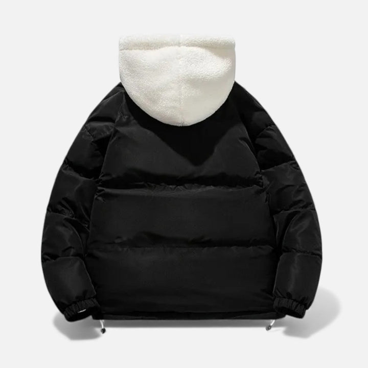 Manteau homme en coton doublé polaire – chaleur douce d'hiver
