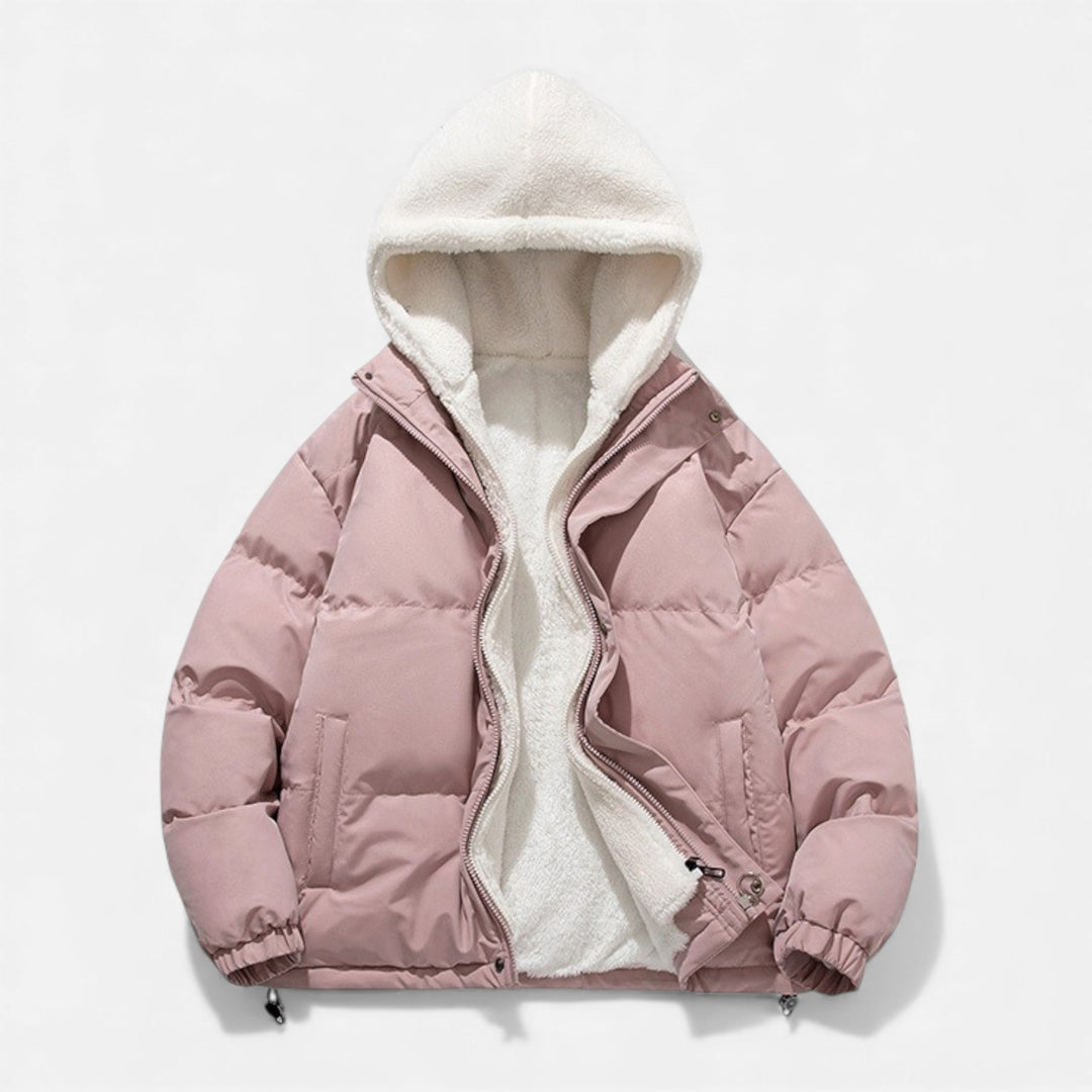 Manteau homme en coton doublé polaire – chaleur douce d'hiver