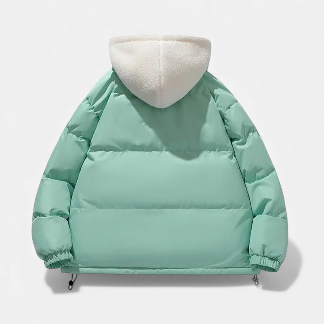 Manteau homme en coton doublé polaire – chaleur douce d'hiver