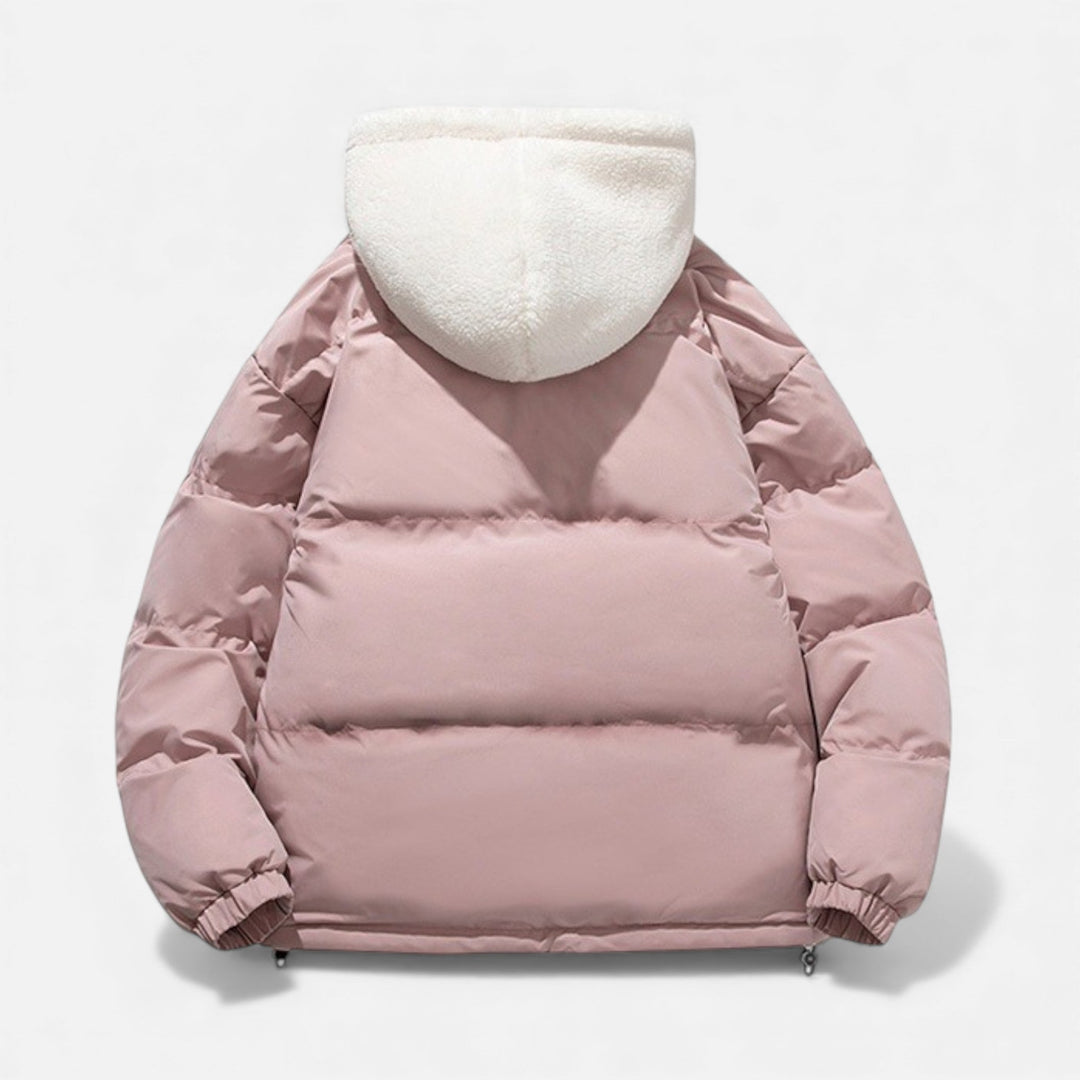 Manteau homme en coton doublé polaire – chaleur douce d'hiver