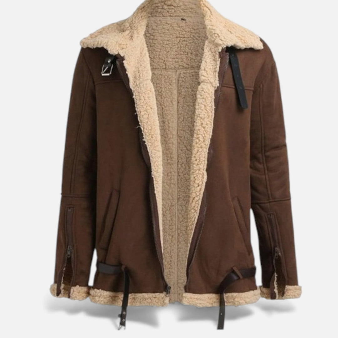 Veste d'hiver homme à doublure moelleuse – coupe structurée