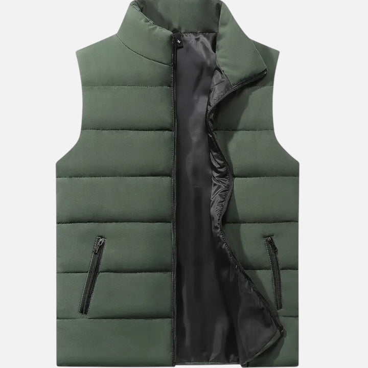Gilet matelassé homme sans manches – chaleur légère d'hiver
