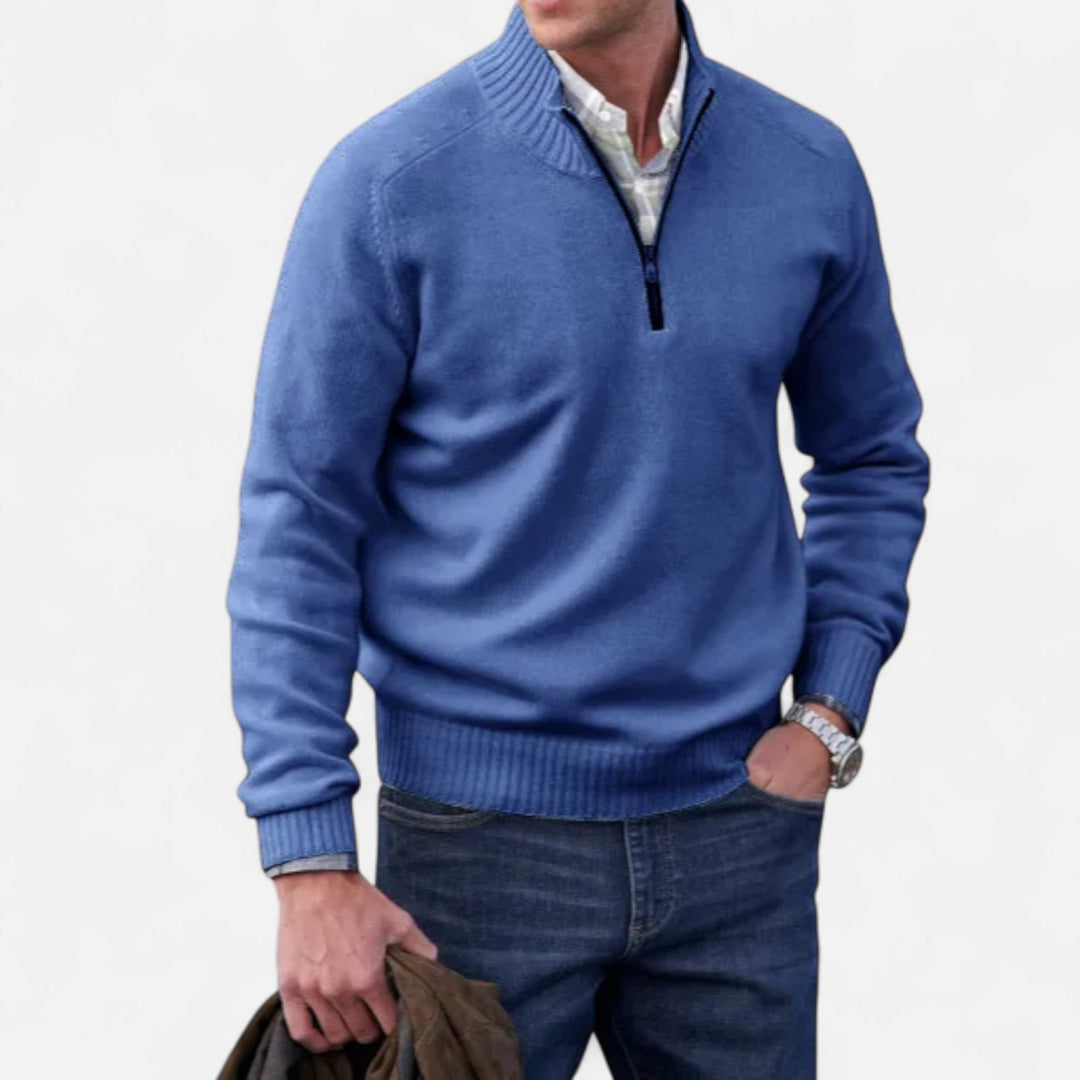 Cardigan zippé homme en cachemire – douceur premium