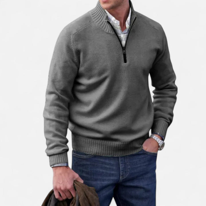 Cardigan zippé homme en cachemire – douceur premium