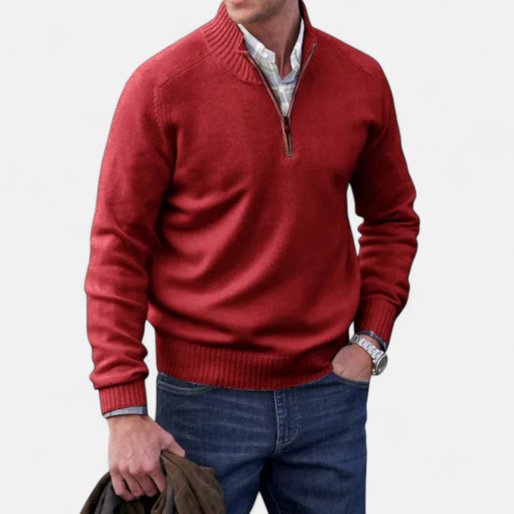Cardigan zippé homme en cachemire – douceur premium