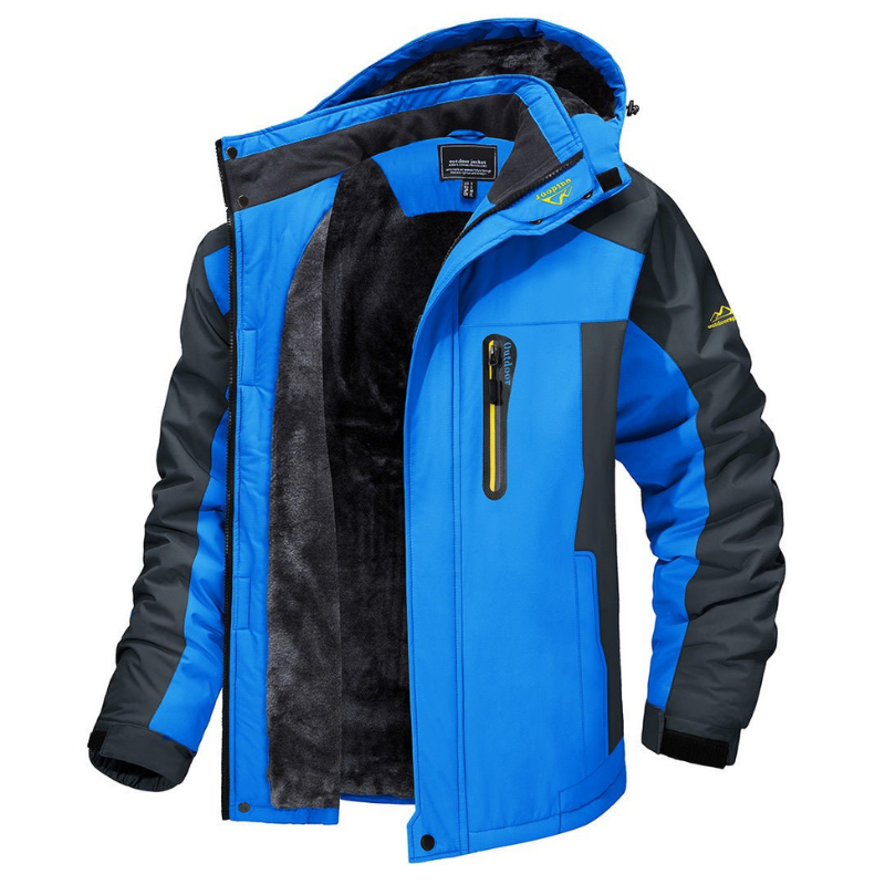 Veste d'hiver homme en tissu technique – coutures étanchées