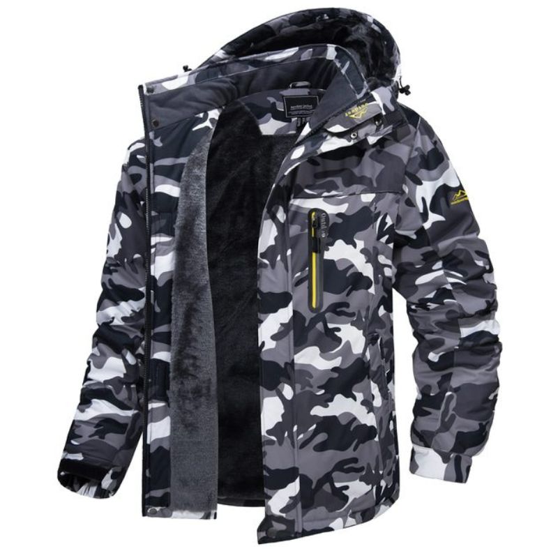 Veste d'hiver homme en tissu technique – coutures étanchées