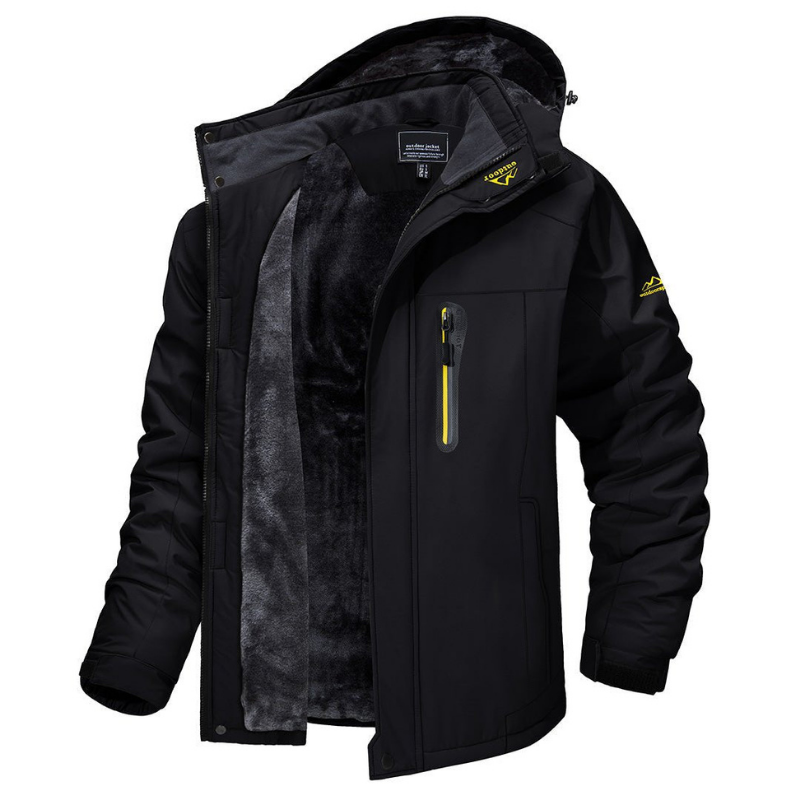 Veste d'hiver homme en tissu technique – coutures étanchées