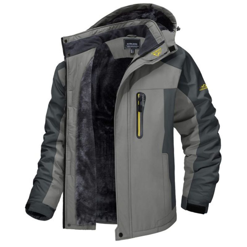 Veste d'hiver homme en tissu technique – coutures étanchées