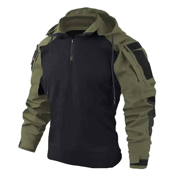 Hoodie tactique Jasper homme – coupe slim et poches discrètes