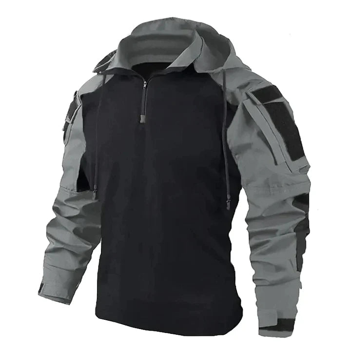 Hoodie tactique Jasper homme – coupe slim et poches discrètes