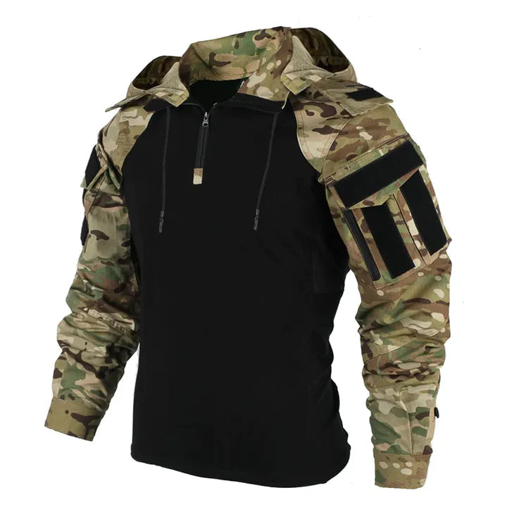 Hoodie tactique Jasper homme – coupe slim et poches discrètes